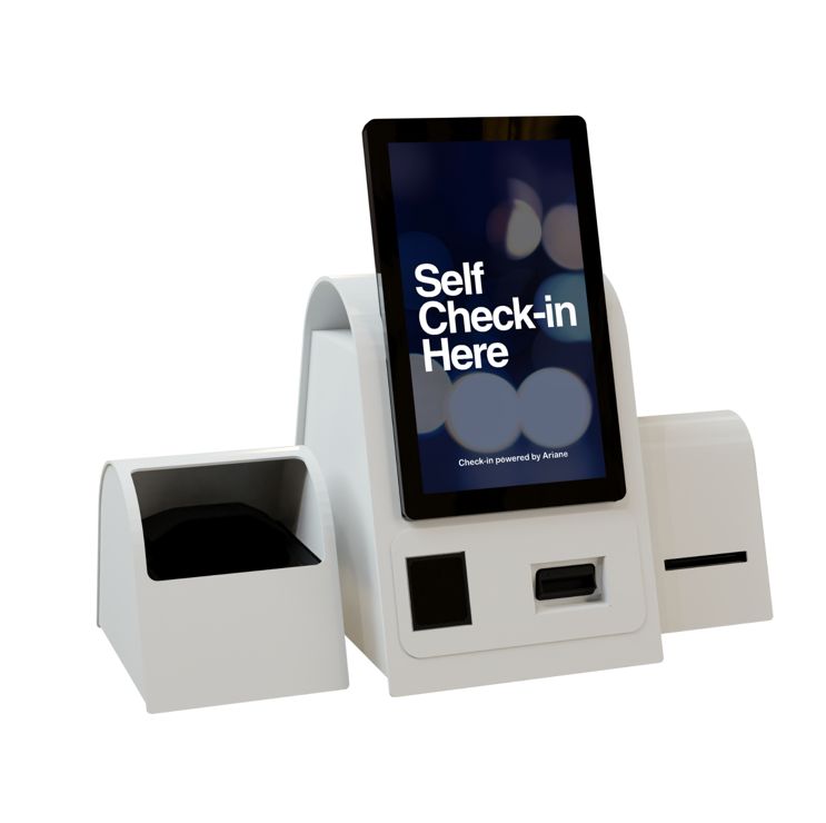 Borne d'enregistrement pour hôtel